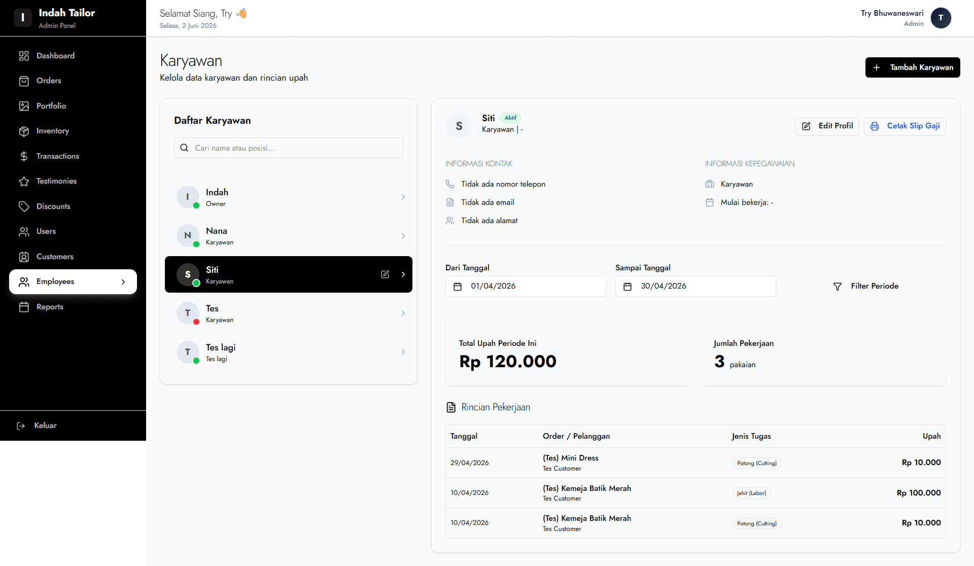 Automatic Payroll and Salary Slip System